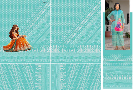 Digital Printed 2.75 metre Women’s Coord Set Cloth | Free Size | Premium Quality Catalog 1008