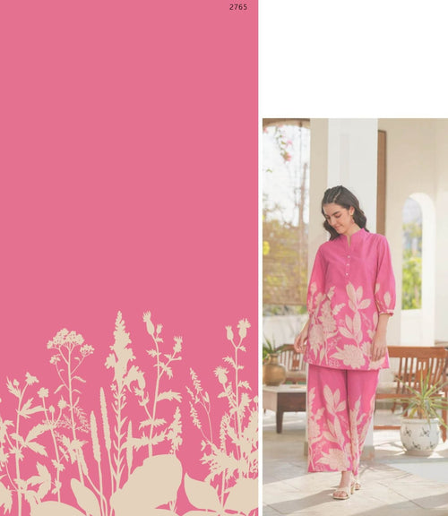 Digital Printed Women’s Coord Set Fabric – Unstitched | Free Size | Premium Quality Catalog 1020