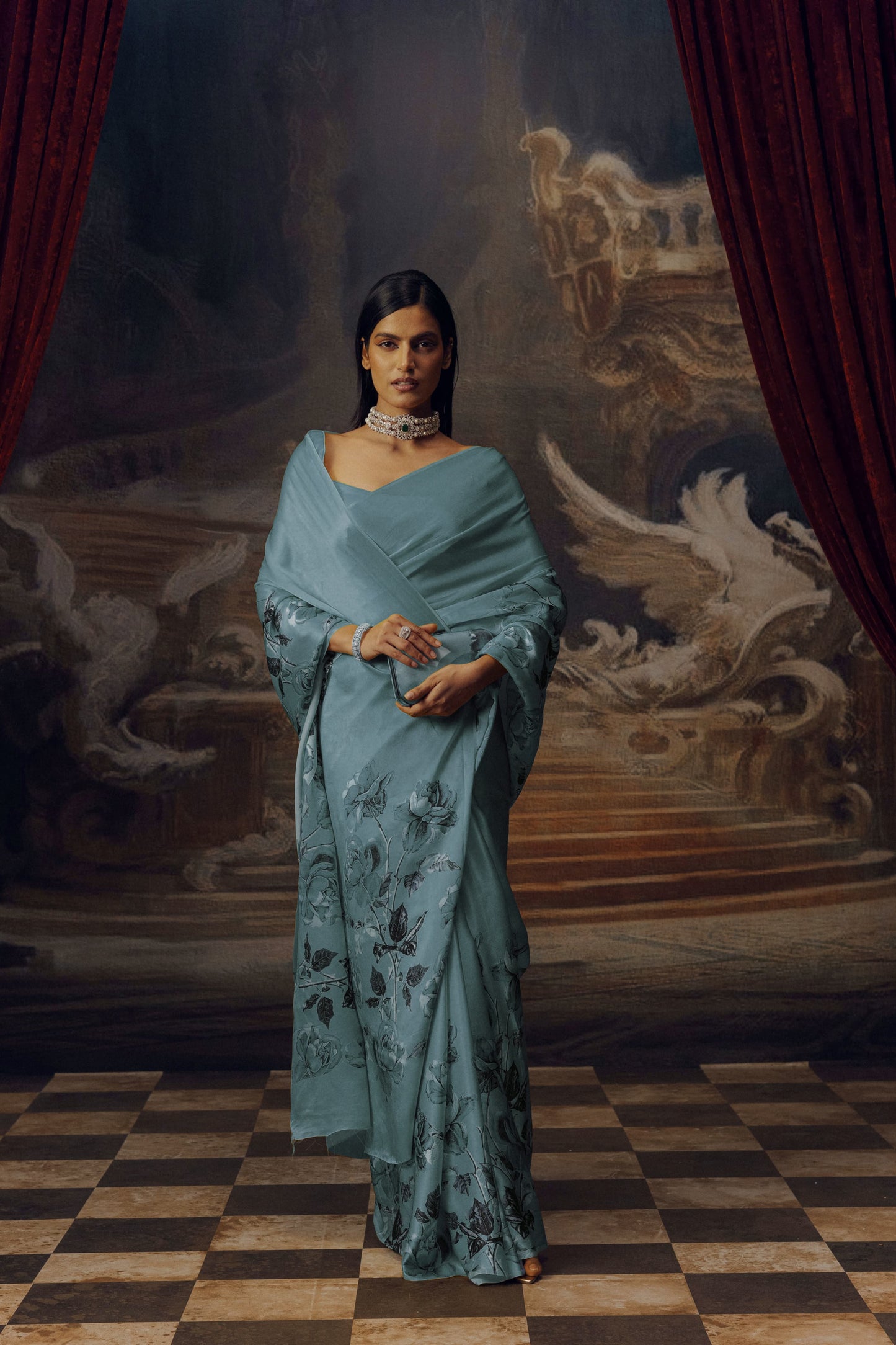 Digital Print Original Japan Satin (Devsena satin)