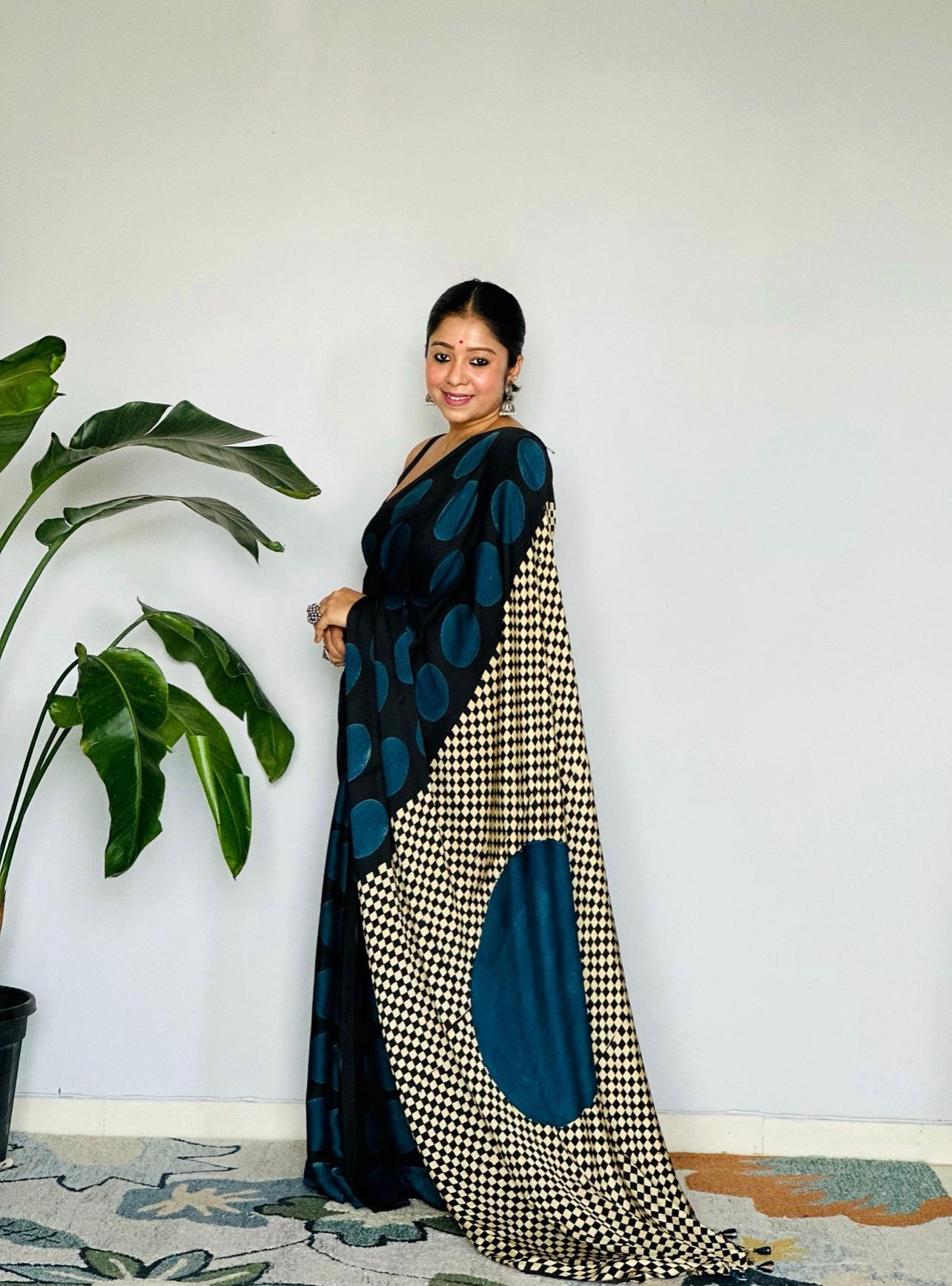 Polka Dots  Original Japan Satin (Devsena satin)