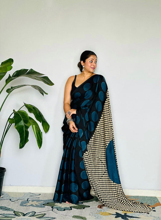 Polka Dots  Original Japan Satin (Devsena satin)