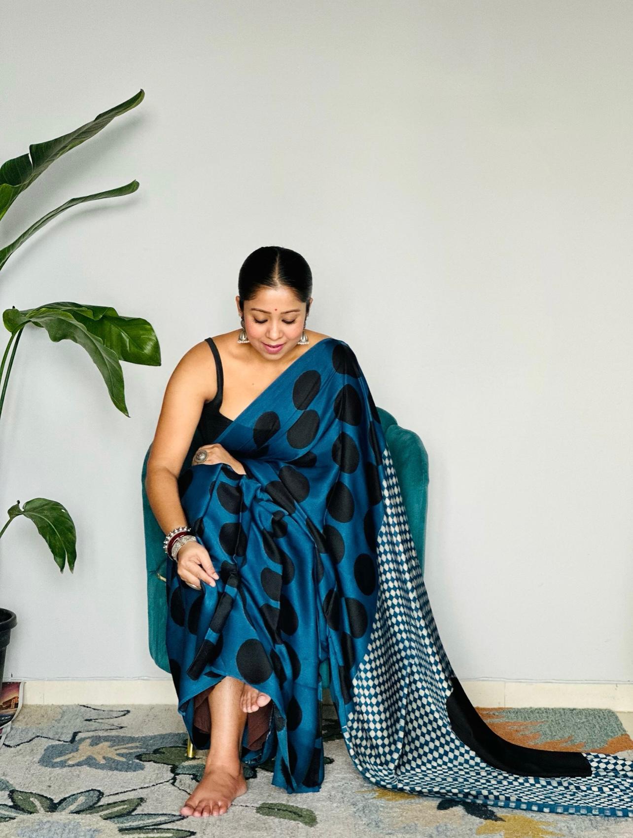 Polka Dots  Original Japan Satin (Devsena satin)