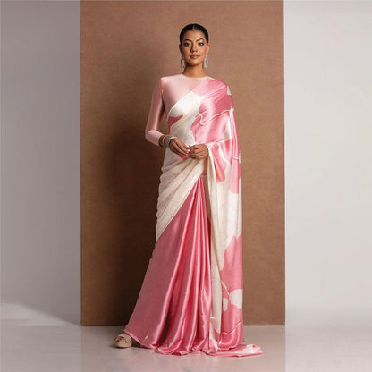 Printed Original Premium Japan Satin Saree