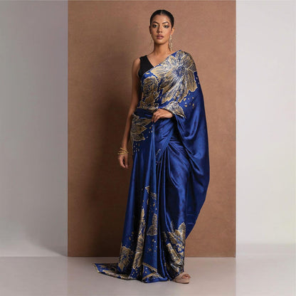 Printed Original Premium Japan Satin Saree