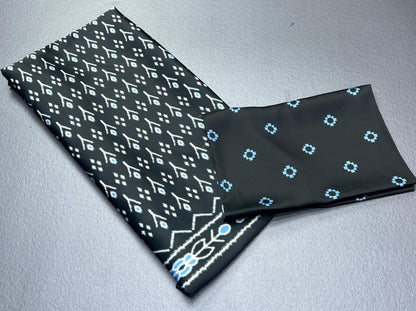 Ikat design Digital Printed Original Japan Satin (Devsena satin)