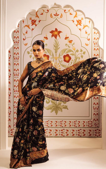 Digital Floral Print  Original Japan Satin (Devsena satin)