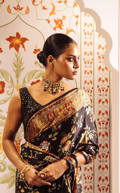 Digital Floral Print  Original Japan Satin (Devsena satin)