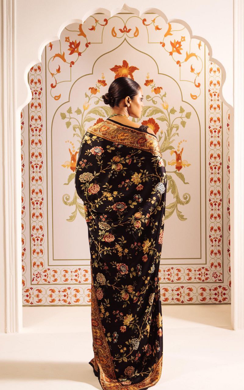 Digital Floral Print  Original Japan Satin (Devsena satin)