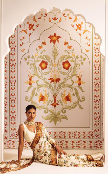 Digital Floral Print  Original Japan Satin (Devsena satin)