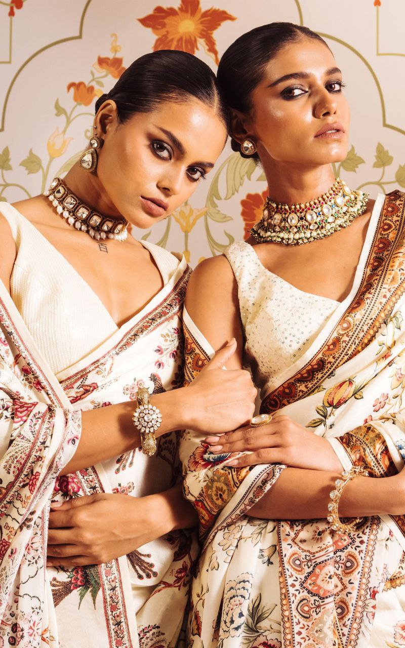 Digital Floral Print  Original Japan Satin (Devsena satin)