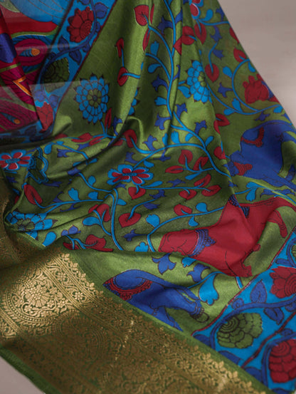 Tussar Silk With Viscose Border Premium Saree